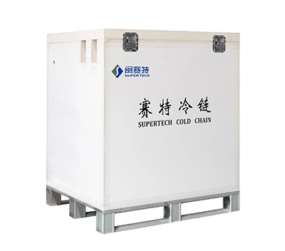 Scatola per pallet con isolamento sottovuoto